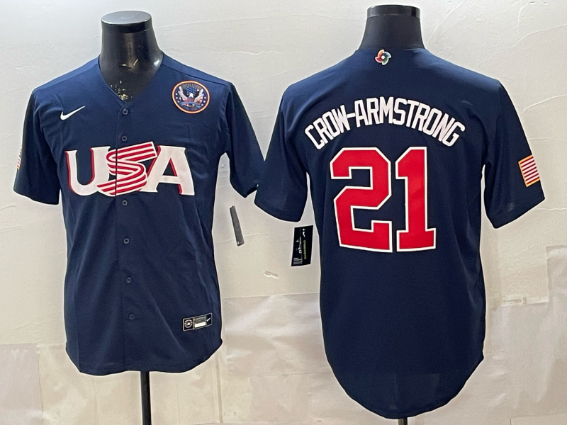 Men 2026 World cup blue MLB Nike jersey 008->more jerseys->MLB Jersey